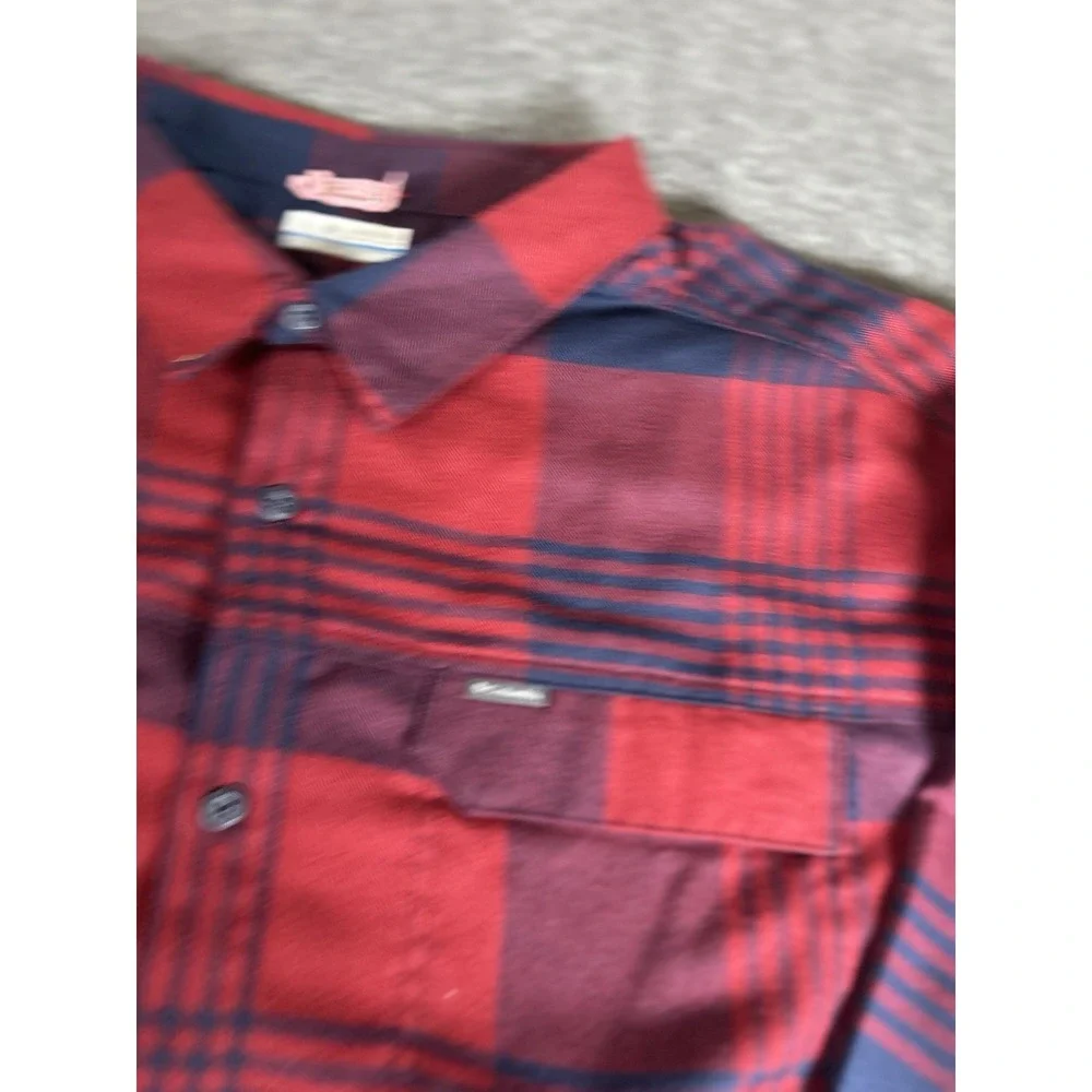 Columbia Steens Mountain Button Up Fleece Shirt Jacket‎ Bufflo Plaid Print 3X